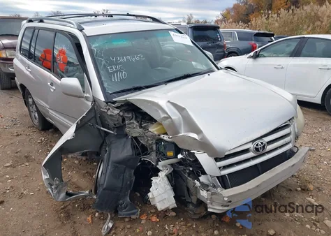 2007 Toyota Highlander V6 из США, поврежденный, VIN JTEGP21A870138436